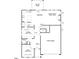 First floor plan featuring a study, open kitchen and breakfast nook, Gathering room, entry, and a two-car garage at 143 Sugar Pine Drive, Franklinton, NC 27525
