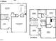 Detailed floor plan showcasing the layout of both the first and second floors of the home at 261 Holton St, Smithfield, NC 27577