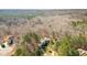Expansive aerial view showcasing a home surrounded by a vast forest, highlighting its private setting at 4009 Brittabby Ct, Raleigh, NC 27606