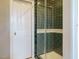 Bathroom featuring a glass door shower at 4063 Nc-39, Selma, NC 27576