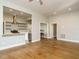 Open floor plan featuring a modern kitchen and a bright and airy living room at 4063 Nc-39, Selma, NC 27576