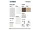 Interior design scheme featuring kitchen cabinets, subway tile backsplash, and quartz countertops at 461 Belgian Red Way, Wake Forest, NC 27587