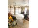 Spacious garage with ample storage and dual garage doors at 466 Oren Gaines Rd, Goldston, NC 27252