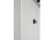 This shower features a black shower head and white tiles at 5017 Pine Cone Dr, Durham, NC 27707