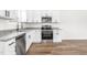 Beautiful kitchen featuring granite countertops, and stainless steel appliances at 603 Lee St, Burlington, NC 27217