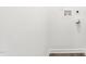 Laundry room wall with water and electrical hookups ready for appliance installations at 603 Lee St, Burlington, NC 27217
