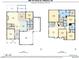 Detailed floor plan showcasing the layout of the two-story home with precise room dimensions and spatial relationships at 696 The Parks Dr, Pittsboro, NC 27312