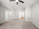 Large main bedroom featuring neutral paint, carpet, and multiple closets at 711 Keystone Park Dr # 51, Morrisville, NC 27560