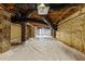View of a crawl space featuring an encapsulated moisture barrier and concrete foundation at 818 Cabin Creek, Pittsboro, NC 27312