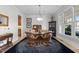 Cozy dining room with stylish seating and ample natural light at 818 Cabin Creek, Pittsboro, NC 27312