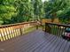 Wooden deck offering great views of the fenced backyard at 905 Maynard Creek Ct, Cary, NC 27513