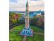 Aerial view of the historic Bell Tower at 120 Weavers Grove Dr, Chapel Hill, NC 27514