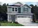 Charming two-story home with a two-car garage, landscaped yard, and tasteful exterior paint at 2019 Cherry Creek Rd, Haw River, NC 27258