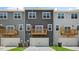 Townhomes featuring balconies above the garages at 2241 Horton Park Dr, Apex, NC 27539