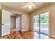 Cozy bedroom featuring sliding doors to the deck and ample natural light at 4100 Five Oaks Dr # 50, Durham, NC 27707