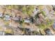 Aerial view of a neighborhood showcasing the property's location at 6404 Dixon Dr, Raleigh, NC 27609