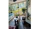 Charming screened-in porch with stylish furniture and plants, creating a cozy outdoor living area at 6404 Dixon Dr, Raleigh, NC 27609