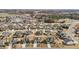 An aerial view of a residential neighborhood showcasing well-maintained homes and community amenities at 714 Fairway Dr, Mebane, NC 27302
