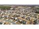 Aerial shot of a neighborhood highlighting the beautiful homes, street layout, and proximity to natural features at 714 Fairway Dr, Mebane, NC 27302