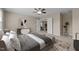 Bedroom with modern furniture and a view into another room at 714 Fairway Dr, Mebane, NC 27302
