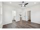 Spacious bedroom with a ceiling fan, and easy access to the bath and closet at 815 Graham St, Burlington, NC 27217