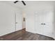 Cozy bedroom features a ceiling fan and ample closet space at 815 Graham St, Burlington, NC 27217