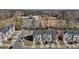Aerial view of new neighborhood with sidewalks and green spaces at 905 Arnold Place Dr, Fuquay Varina, NC 27526