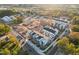 Aerial view of townhomes under construction in a desirable location, offering a glimpse of future community living at 1241 S Blount Street # 201, Raleigh, NC 27601