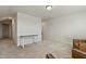 Spacious bonus room featuring neutral carpeting, white walls, and a serving counter at 1610 Stone Rd, Durham, NC 27703