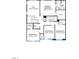 Second floor layout showcasing the primary bedroom, loft, three bedrooms and conveniently located laundry room at 181 Cribbs Ln, Middlesex, NC 27557