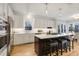 Spacious kitchen featuring a large island, ample counter space, and modern stainless steel appliances at 206 Steep Bank Dr, Cary, NC 27518