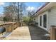 Outdoor deck with convenient access to the home, perfect for entertaining and relaxing at 245 Cedar Crk Rd, Franklinton, NC 27525