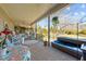 Relaxing back porch with a hot tub and outdoor seating at 2490 Earpsboro Rd, Zebulon, NC 27597