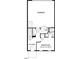 Floor plan featuring garage, foyer, bedroom, and unfinished mechanical space at 2812 Kempthorne Rd # 59, Cary, NC 27519