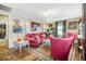 View of living room with hardwood floors and ample seating at 2867, 2851 Nc-210 & Galilee Hwy, Smithfield, NC 27577