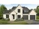 Charming two-story home featuring a brick facade, a two-car garage, and manicured landscaping at 3701 Joyful Creek Trl, Zebulon, NC 27597