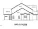 Left side elevation blueprint illustrating siding, shingles, and window placements at 3701 Joyful Creek Trl, Zebulon, NC 27597