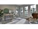 Office space with an ergonomic chair, artwork, and views of the lake at 4308 Windsor Pl, Raleigh, NC 27609