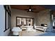Covered patio with an outdoor fireplace and comfortable seating area for relaxation at 4308 Windsor Pl, Raleigh, NC 27609