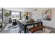 Open-concept living space with modern decor and connection to dining and kitchen areas at 515 Old Battle Bridge Rd, Wendell, NC 27591