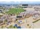 Expansive aerial view of the property showcasing the surrounding landscape and proximity to The Neuse Country Club at 57 Lowell Ct, Smithfield, NC 27577