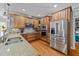 Well-equipped kitchen featuring stainless steel appliances and granite countertops at 101 Mantle Dr, Clayton, NC 27527