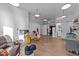 Expansive living room with hardwood floors, recessed lighting, and versatile open space at 101 Mantle Dr, Clayton, NC 27527