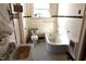 Retro bathroom featuring classic fixtures and tile work at 1101 Sunset Ave, Rocky Mount, NC 27804