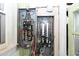 Open electrical panel showing the circuit breakers and wiring inside the home at 1101 Sunset Ave, Rocky Mount, NC 27804