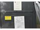HVAC unit's information panel displaying technical specifications and safety warnings at 1101 Sunset Ave, Rocky Mount, NC 27804