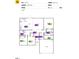 Floor plan of the home showing the kitchen, Gathering room, bedrooms and garage at 120 Gobbler Dr, Smithfield, NC 27577