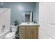 Bathroom featuring shower-tub combination and vanity with storage at 12507 N Roxboro St, Rougemont, NC 27572