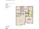 Second floor layout featuring three bedrooms, two full baths, and a convenient laundry area at 127 Moonflower Ln # Homesite 257, Clayton, NC 27520