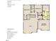 Second floor floorplan with 3 beds, 2 baths, laundry, and a loft at 145 W Crescent Mills Blvd # Homesite 236, Clayton, NC 27520